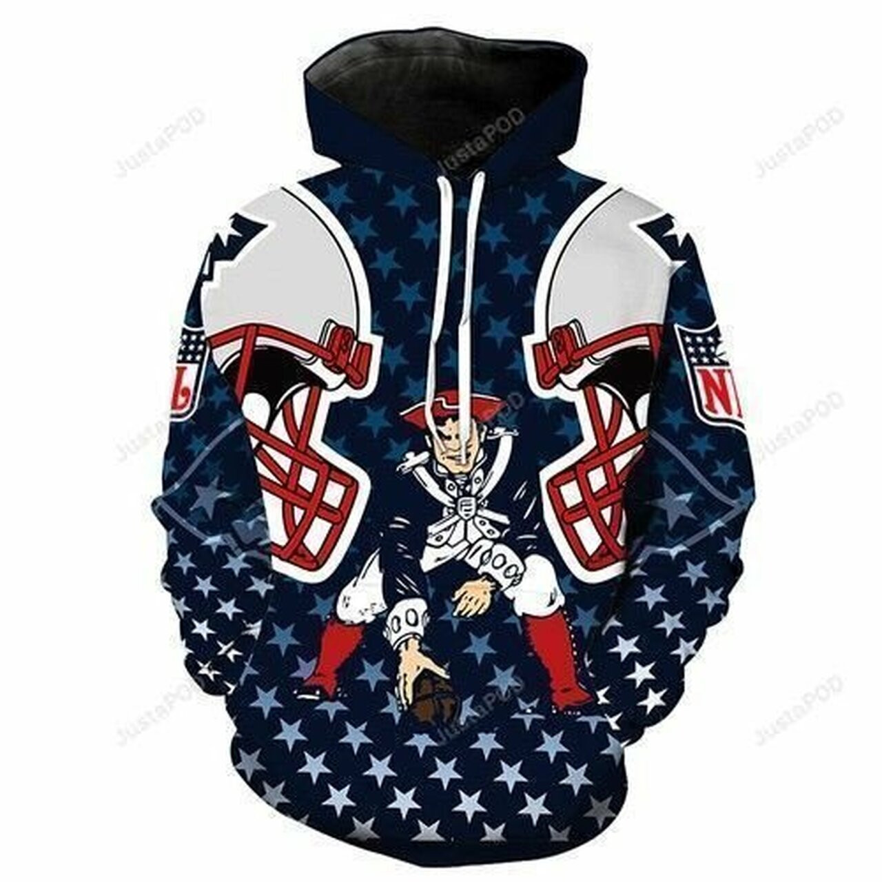 Nfl New England Patriots For Unisex 3d All Over Print Hoodie