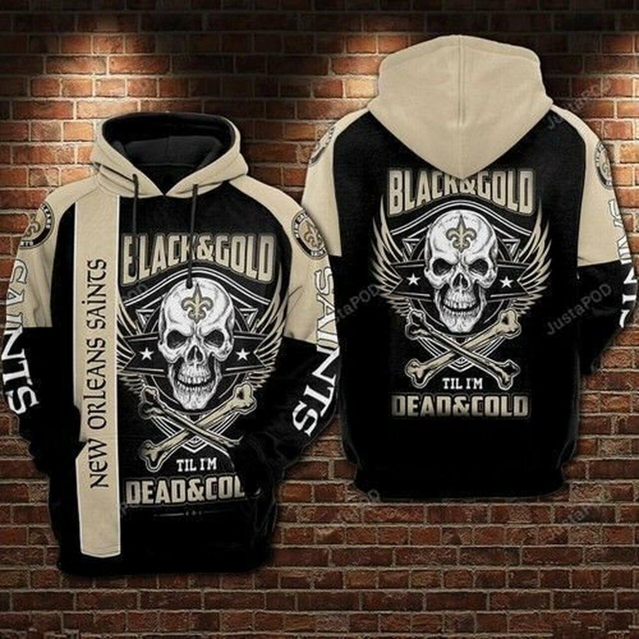 Nfl New Orleans Saints 3d All Over Print Hoodie