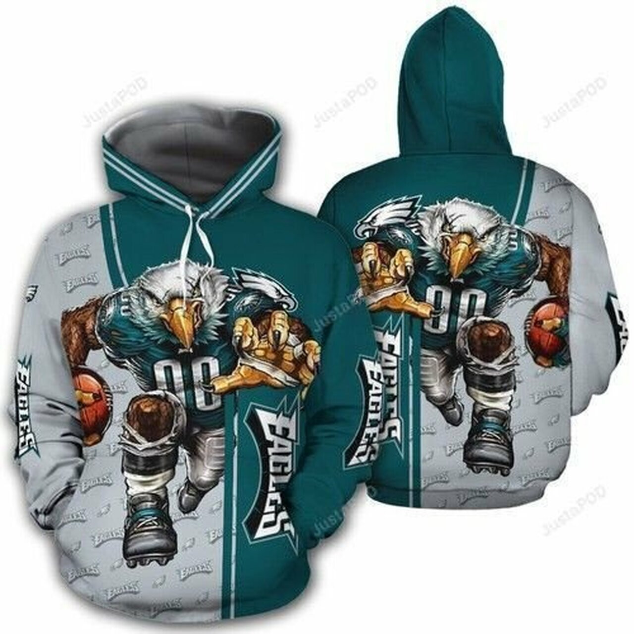 Nfl Philadelphia Eagles For Unisex 3d All Over Print Hoodie