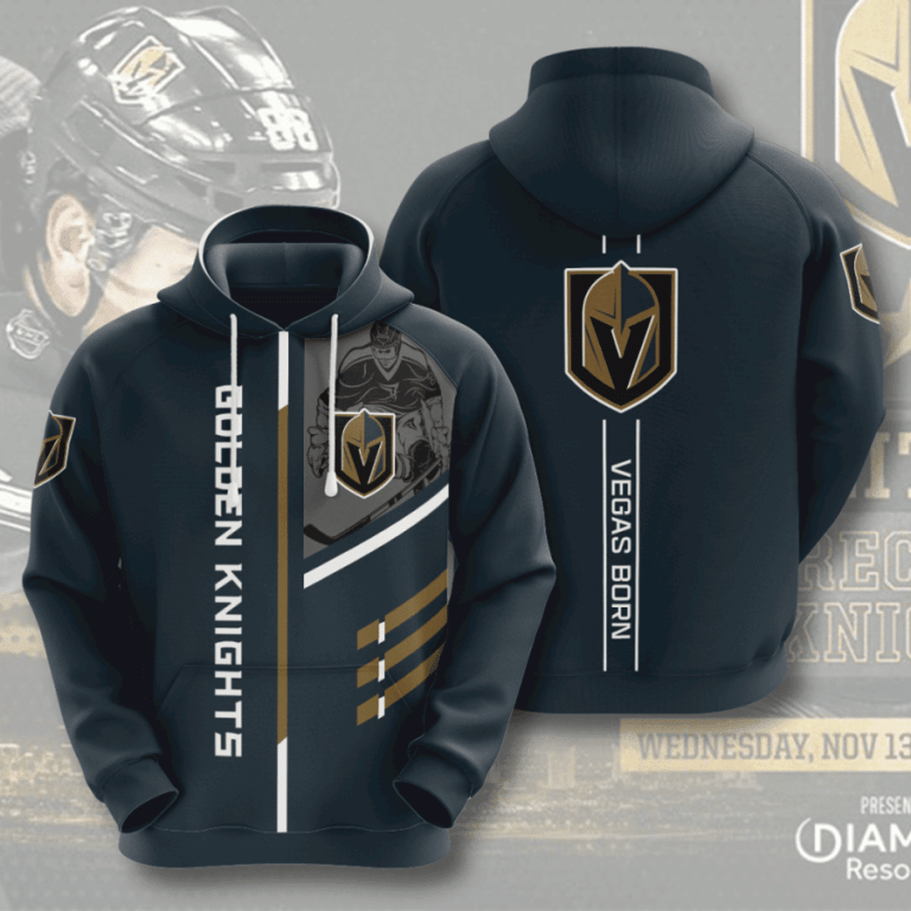 Nhl Vegas Golden Knights 3d Hoodie For Men For Women All Over Printed Hoodie