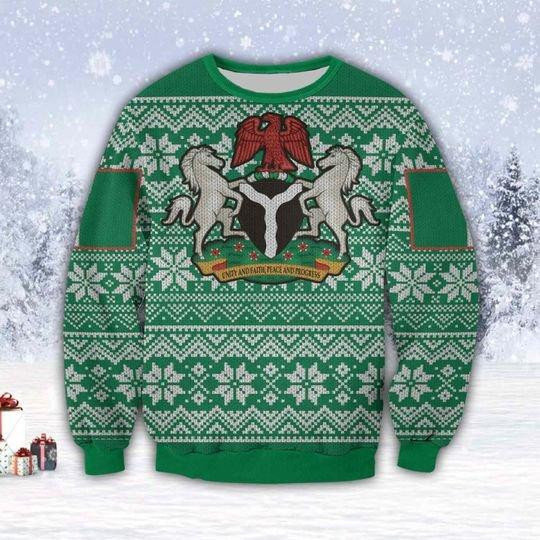 Nigeria Ugly Christmas Sweater Ugly Sweater For Men Women