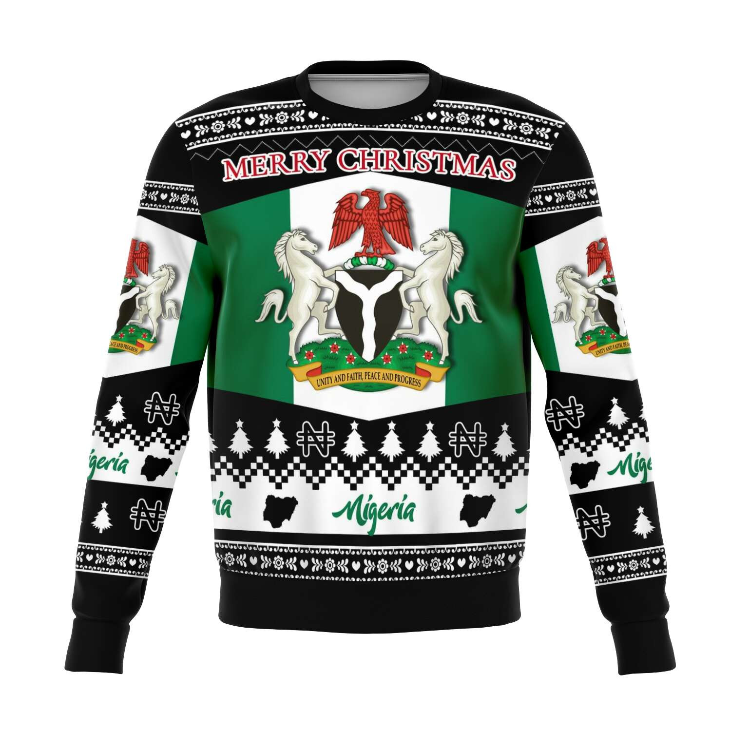 Nigeria Ugly Christmas Sweater Ugly Sweater For Men Women