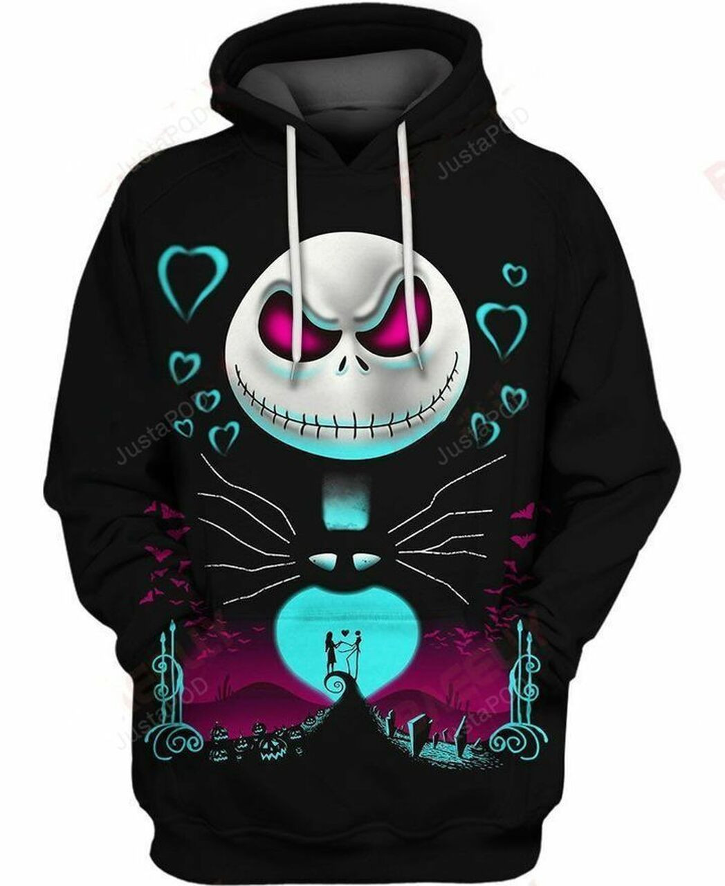 Nightmare Before Christmas Jack Skellingtons 3d All Over Print Hoodie