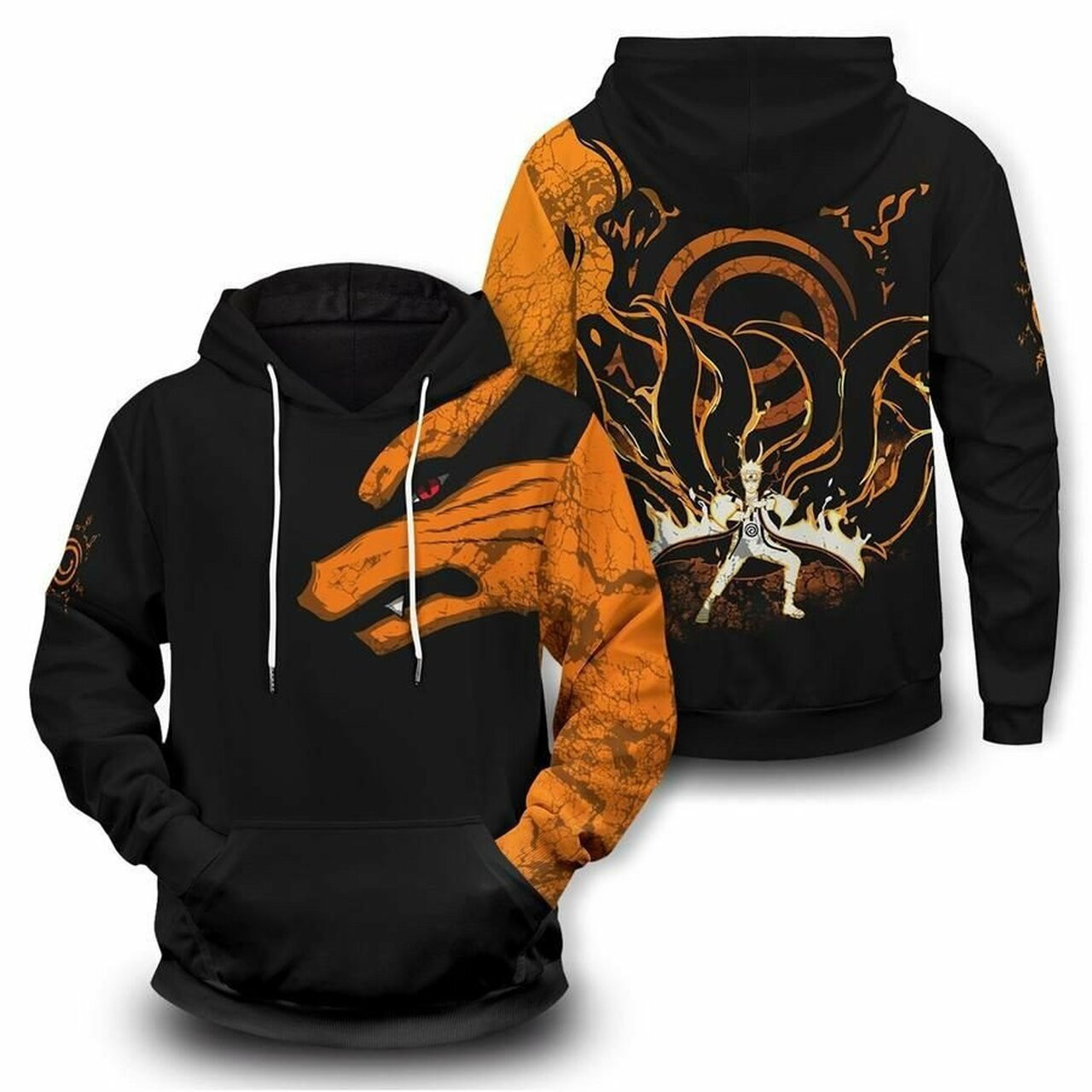 Nine Tails Mode Naruto Unisex Hoodie