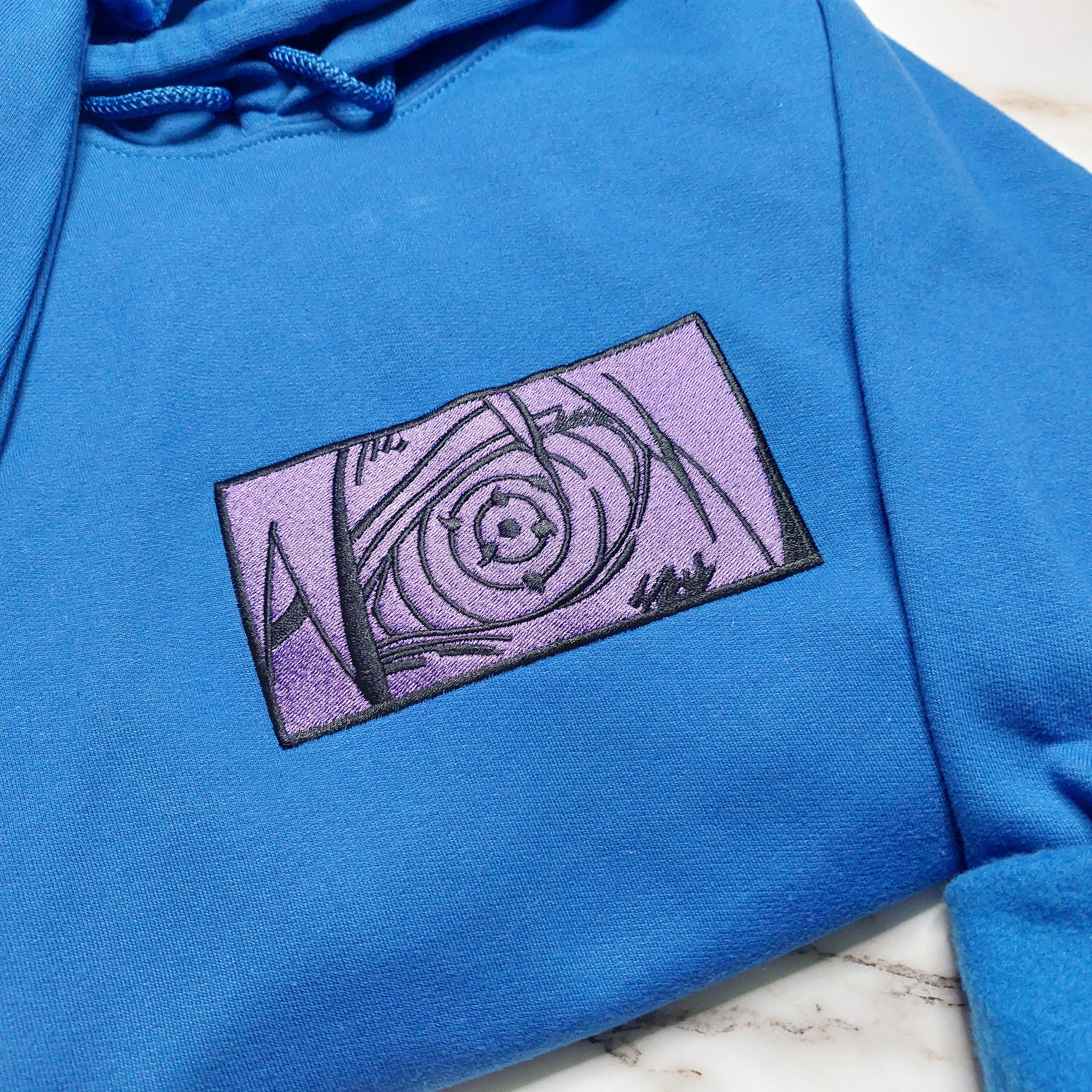 Ninja Eyes Embroidered Sweatshirt