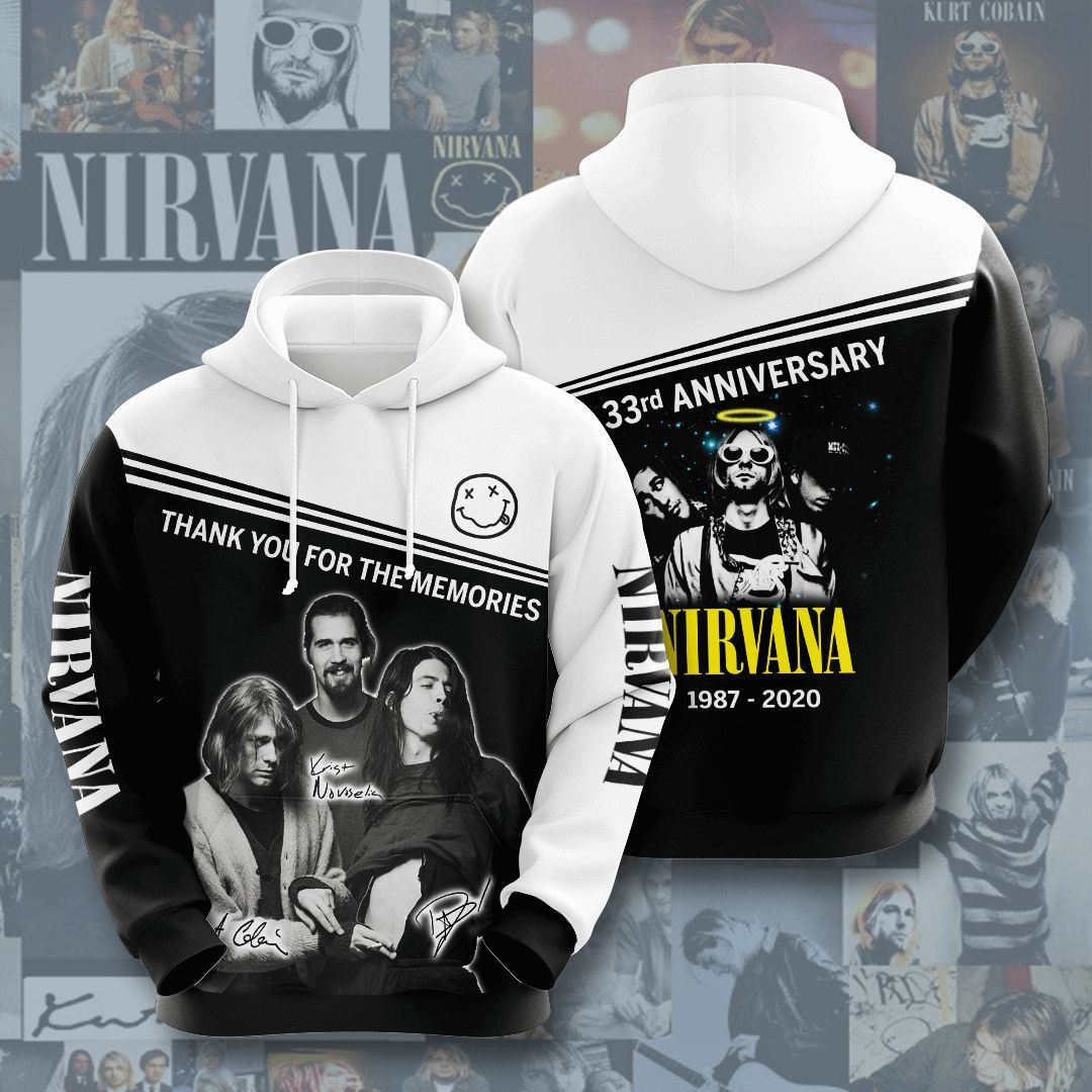 Nirvana No1476 Custom Hoodie 3D All Over Print