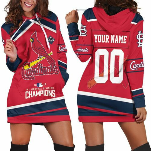 Nl Central Champions St Louis Cardinals 3d Hoodie Dress Sweater Dress Sweatshirt Dress
