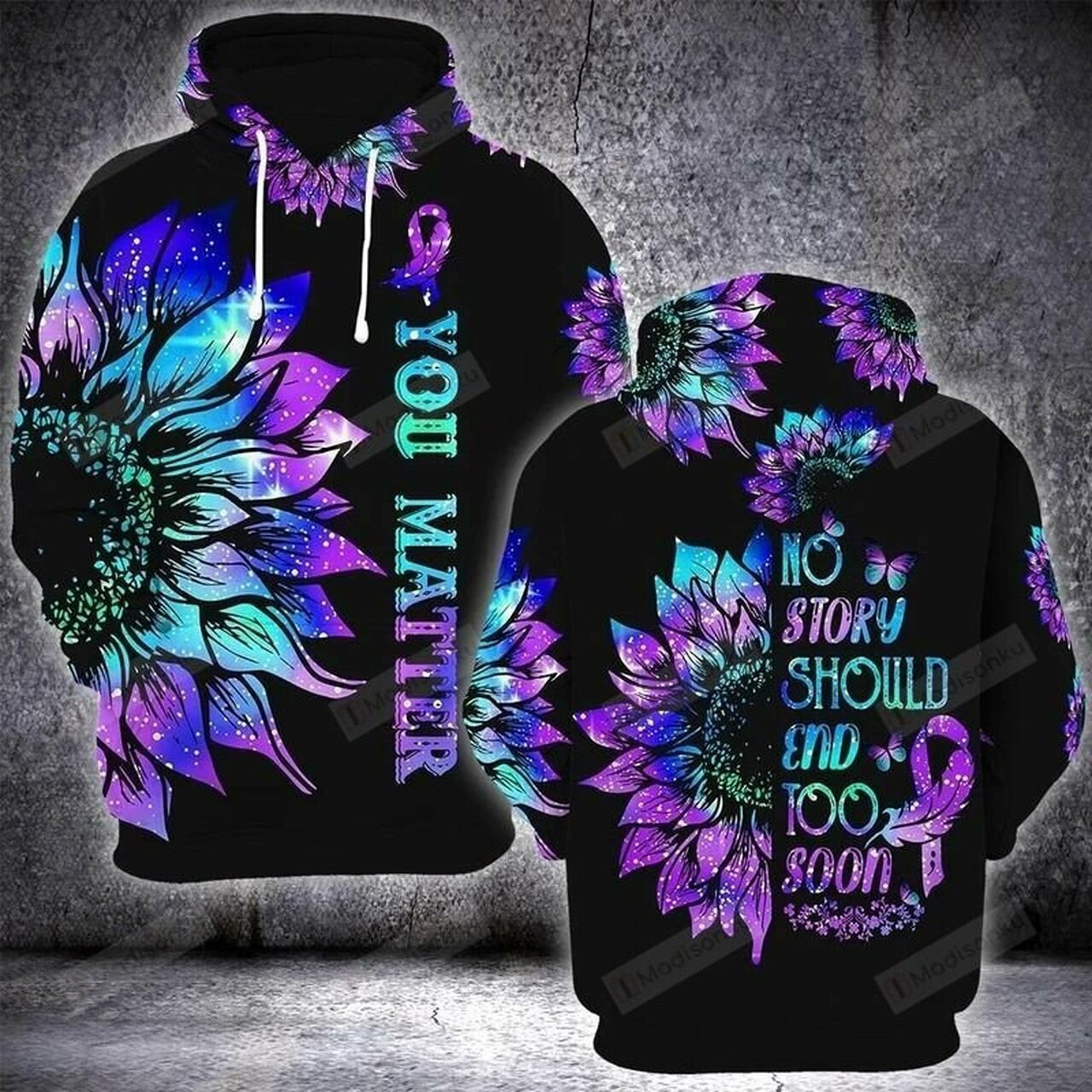 No Story Should End Too Soon You Matter Suicide Prevention Awareness 3d All Over Print Hoodie