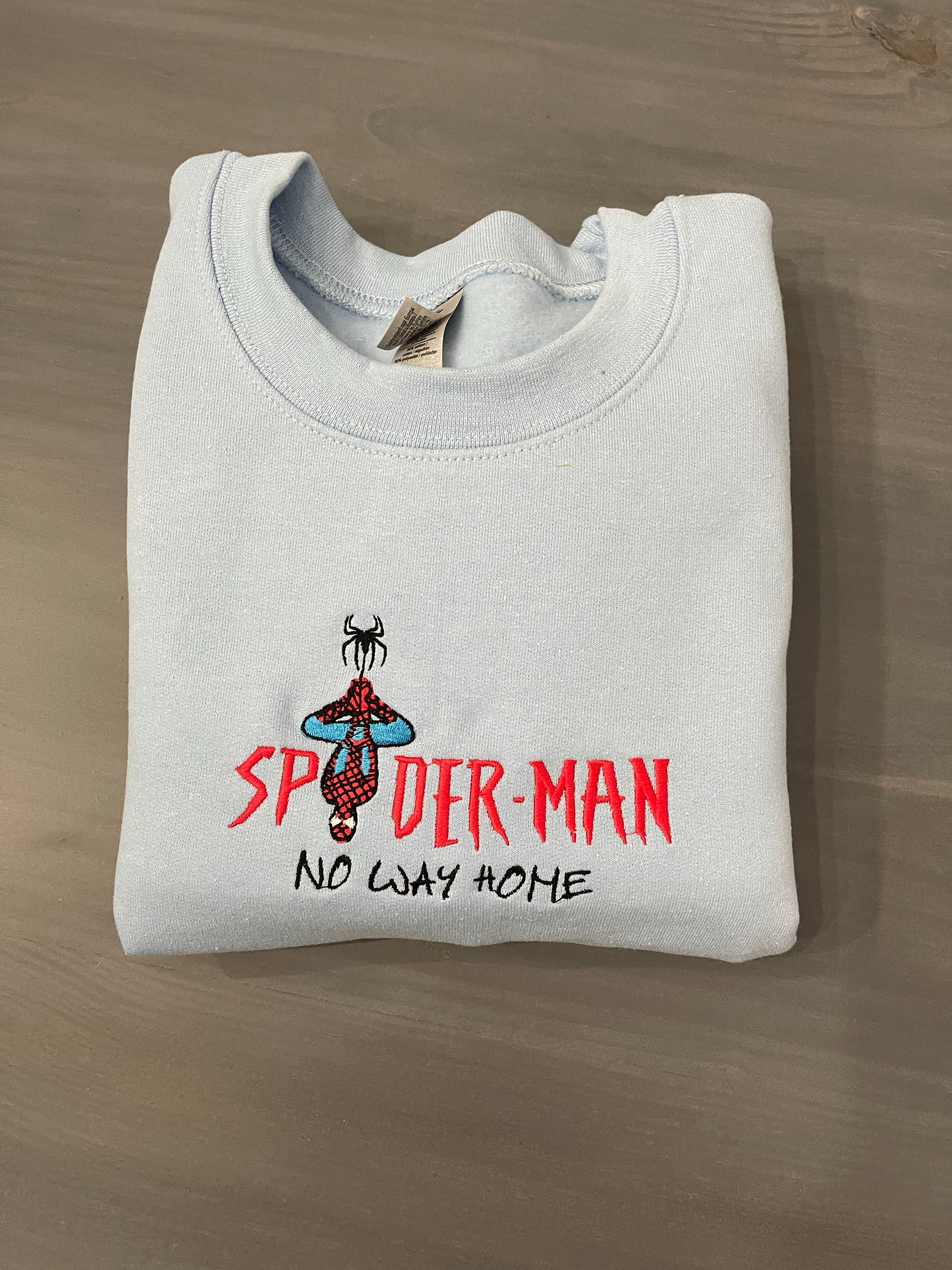 No Way Home Spiderman Embroidered Sweatshirt