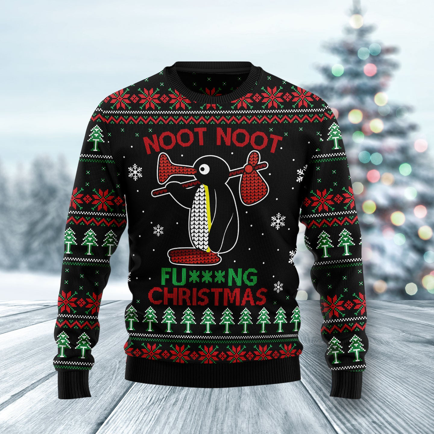 Noot Noot Penguin Ugly Christmas Sweater