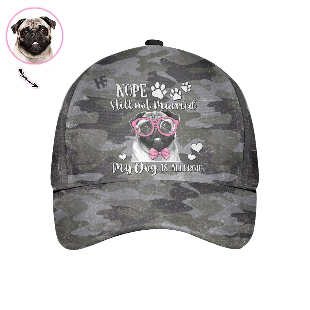 Nope Still Not Married My Dog Is Allergic Custom Cap