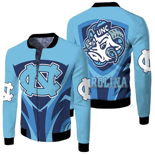 North Carolina Tar Heels Ncaa For Heels Fan Fleece Bomber Jacket