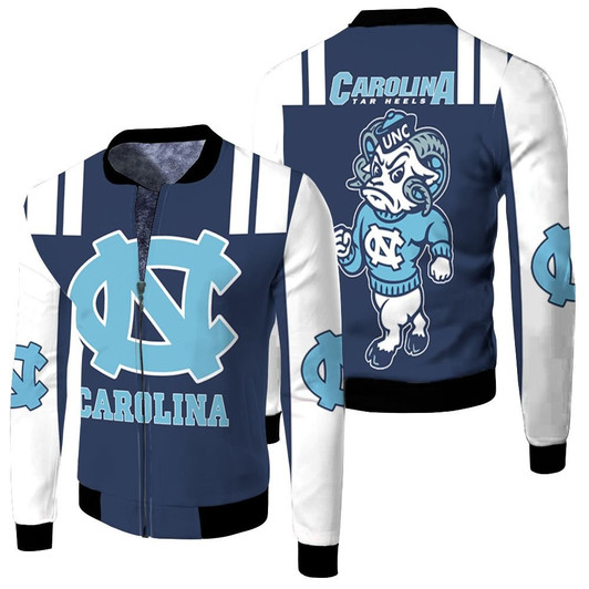 North Carolina Tar Heels Unc For Tar Heels Fan Fleece Bomber Jacket