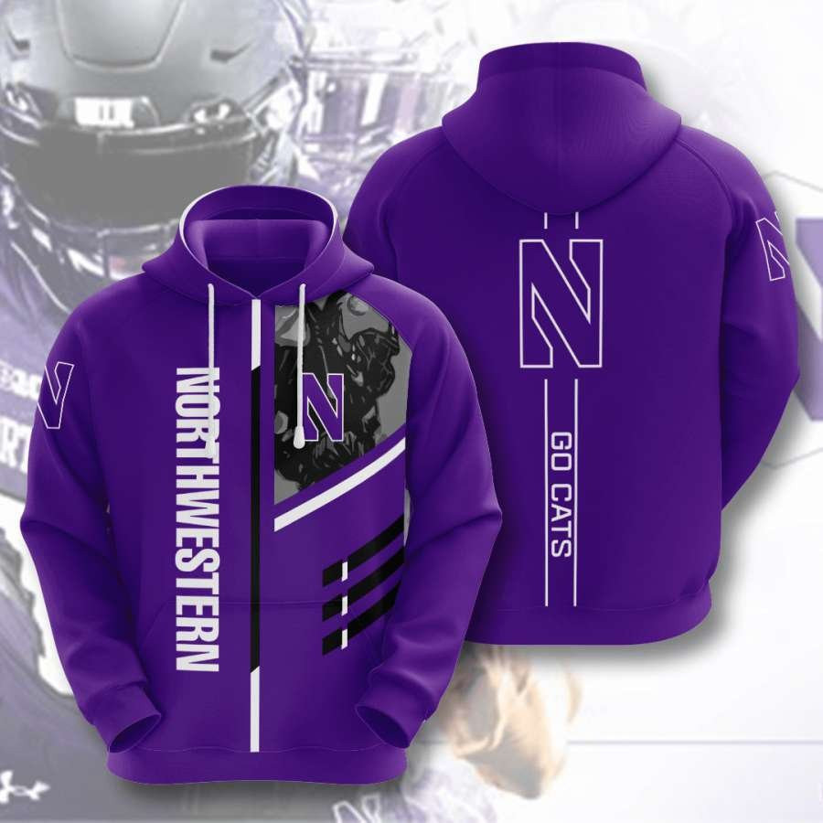 Northwestern Wildcats No1478 Custom Hoodie 3D