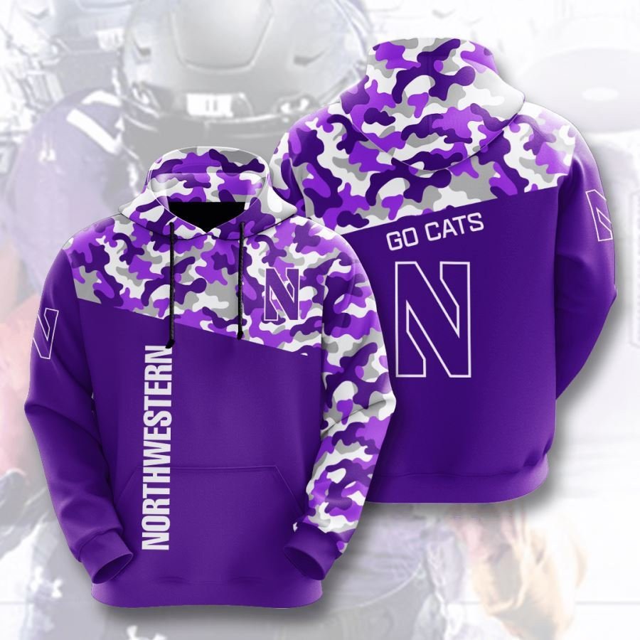 Northwestern Wildcats No1479 Custom Hoodie 3D