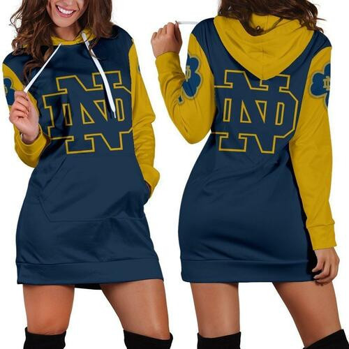 Notre Dame Fighting Irish Hoodie Dress Sweater Dress Sweatshirt Dress 3d All Over Print For Women Hoodie