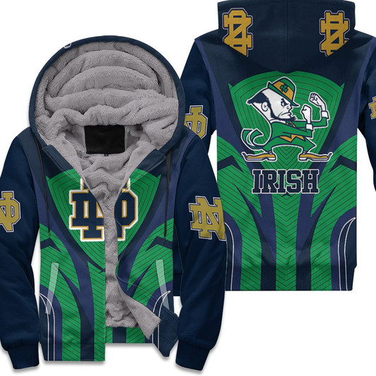 Notre Dame Fighting Irish Mascot For Irish Fan 3D Fleece Hoodie