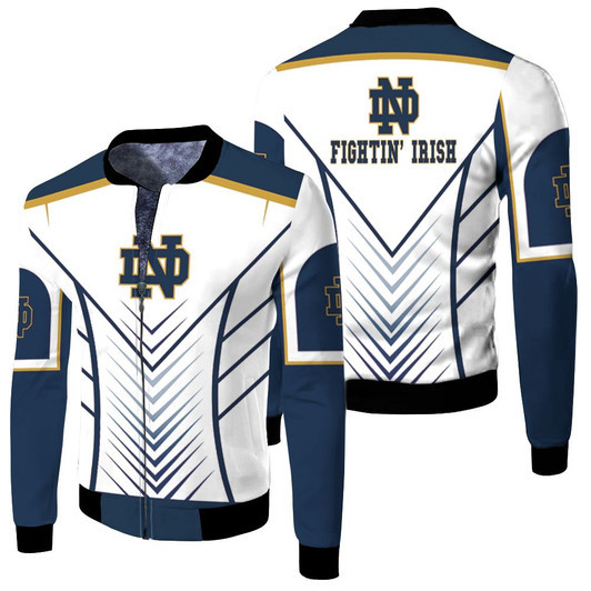 Notre Dame Fighting Irish Ncaa Fan Fleece Bomber Jacket