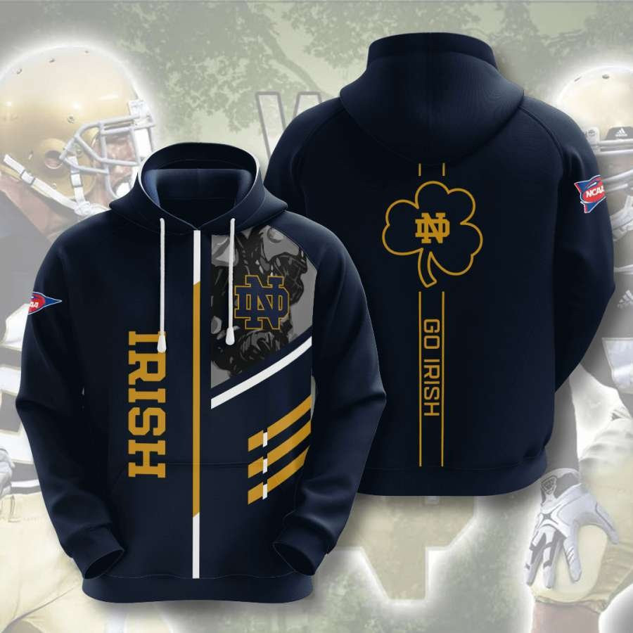 Notre Dame Fighting Irish No1493 Custom Hoodie 3D