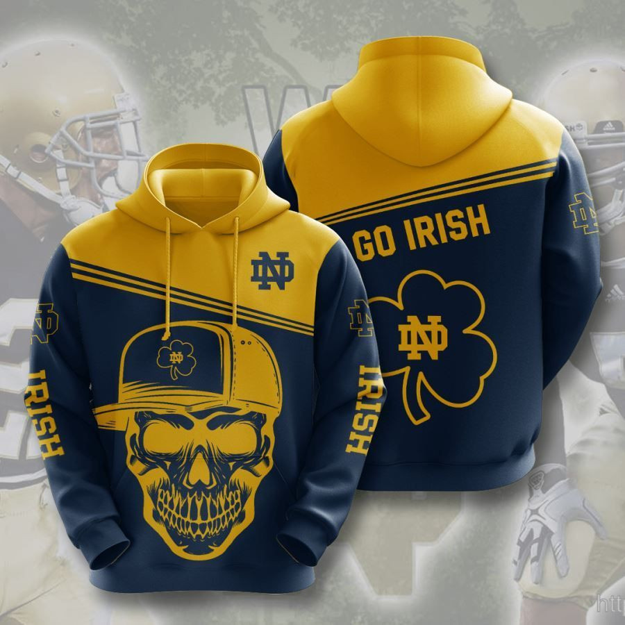 Notre Dame Fighting Irish No1499 Custom Hoodie 3D All Over Print