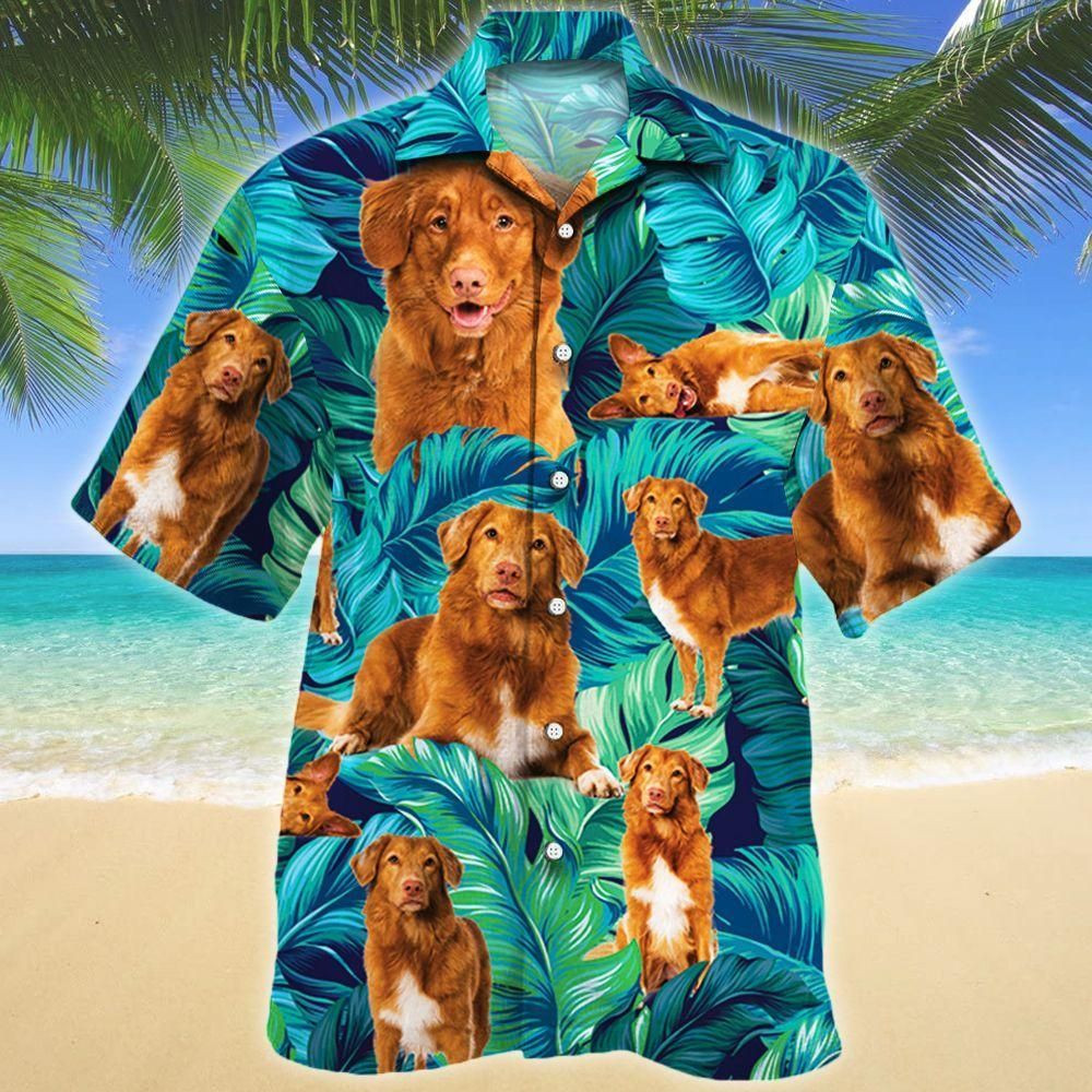 Nova Scotia Duck Tolling Retriever Dog Lovers Aloha Hawaiian Shirt Colorful Short Sleeve Summer Beach Casual Shirt For Men And Women