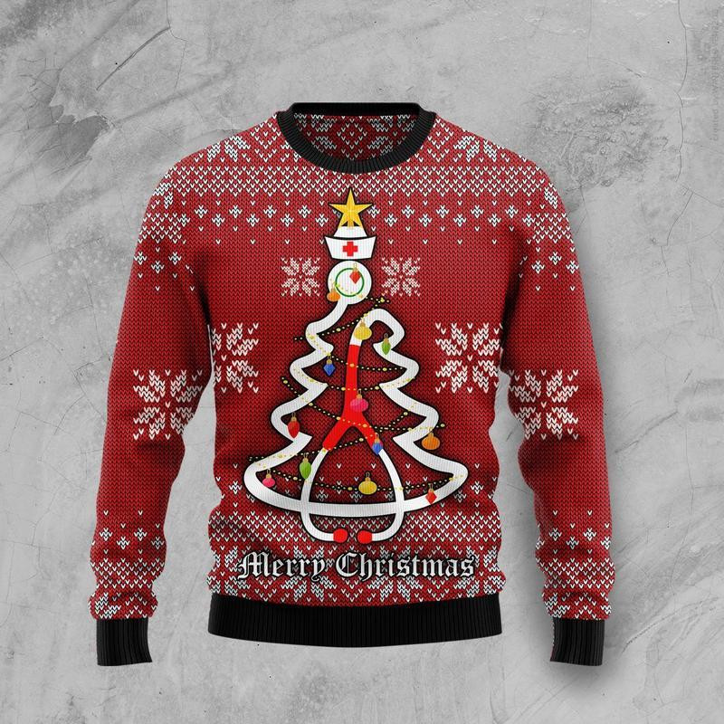 Nurse Ugly Christmas Sweater Ugly Sweater For Men Women