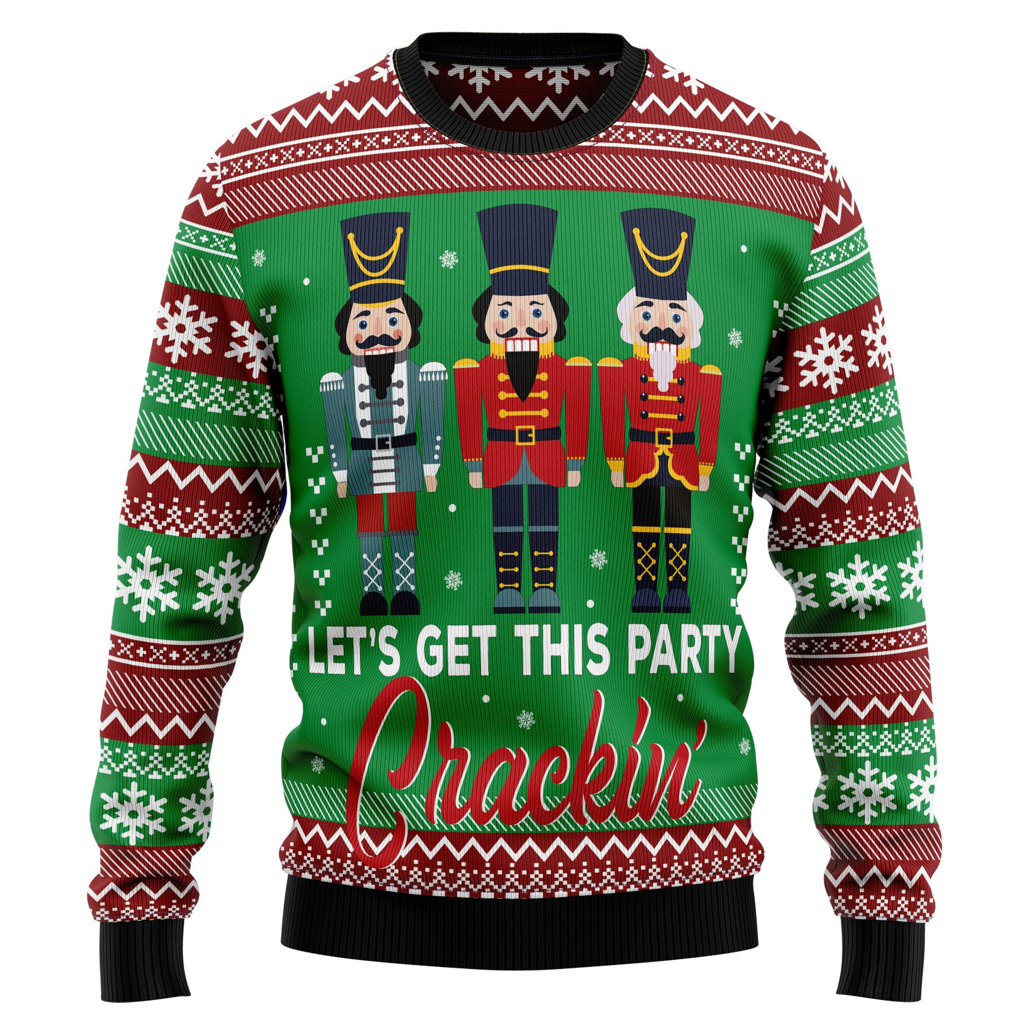 Nutcracker Party Cracking Ugly Christmas Sweater