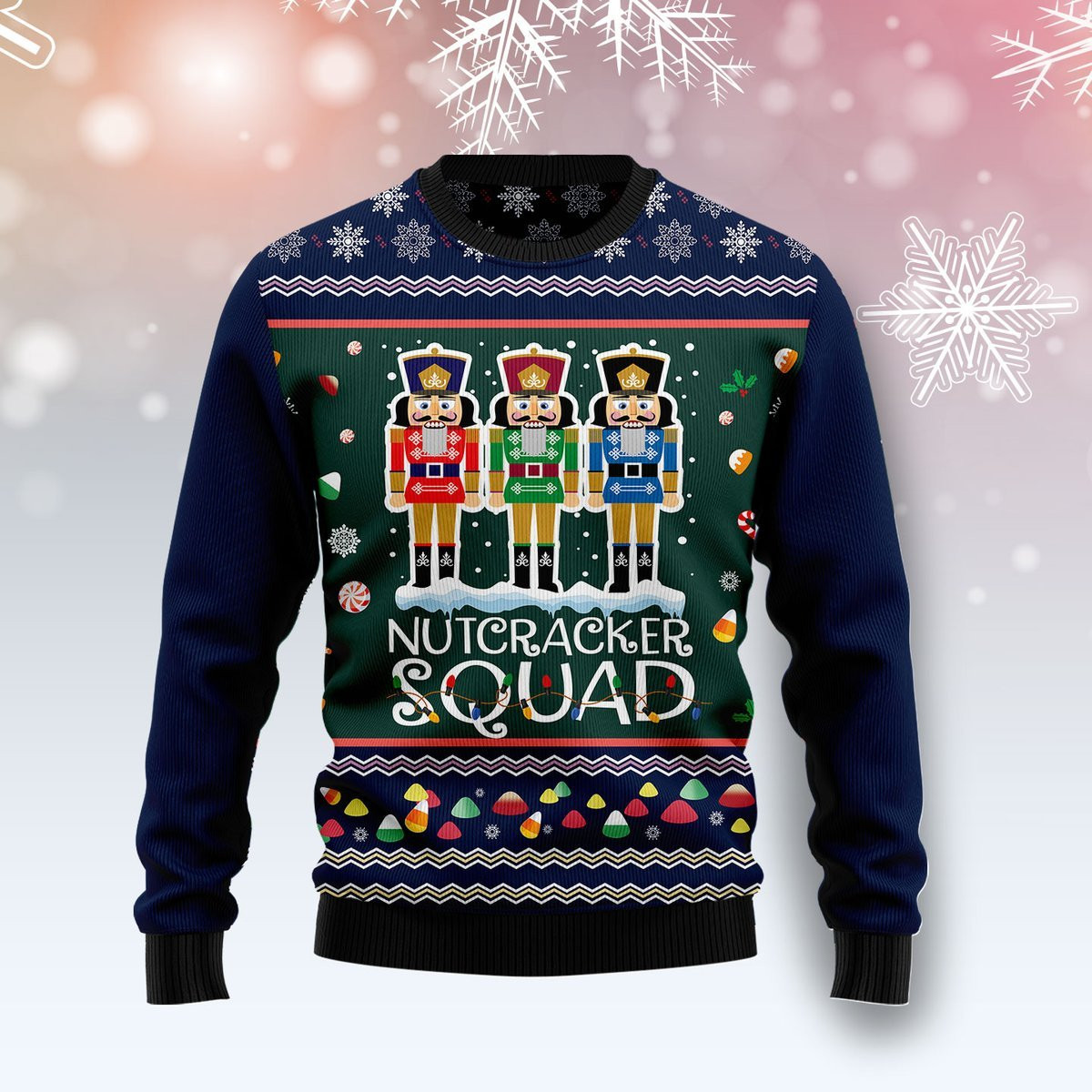 Nutcracker Squad Ugly Christmas Sweater Ugly Sweater For Men Women