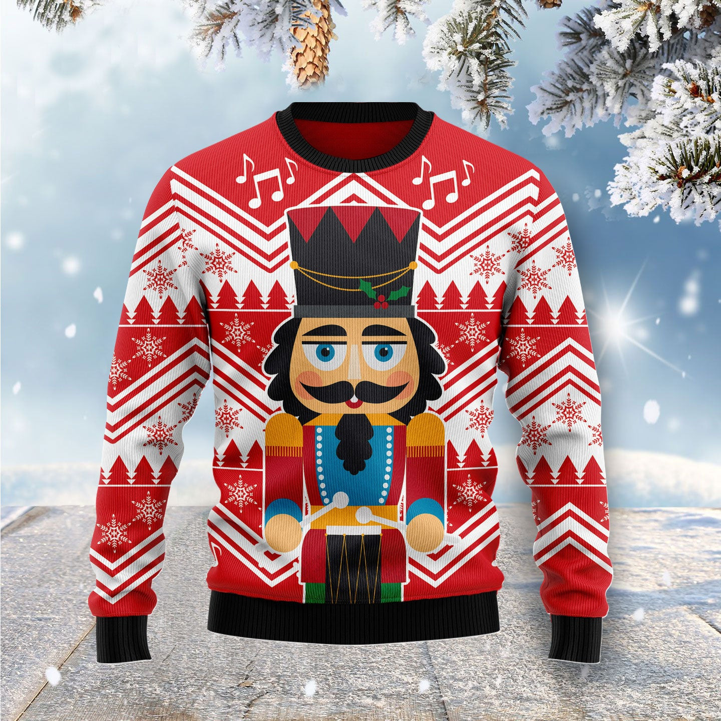 Nutcracker With Drum Ugly Christmas Sweater