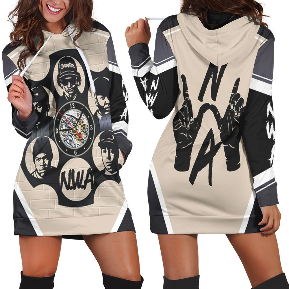 Nwa Group Members Bullet Roulette Hoodie Dress Sweater Dress Sweatshirt Dress