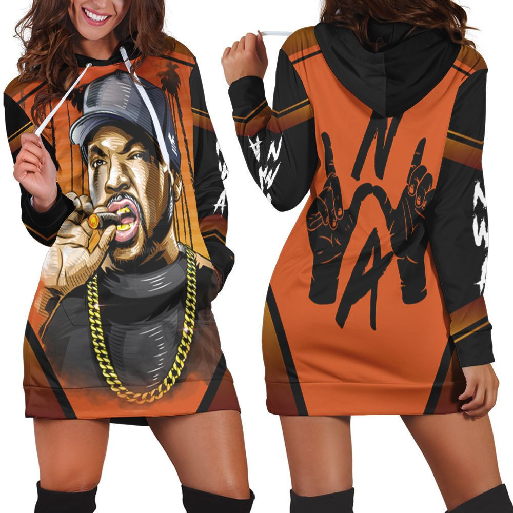 Nwa Ice Cube Rapper Hoodie Dress Sweater Dress Sweatshirt Dress