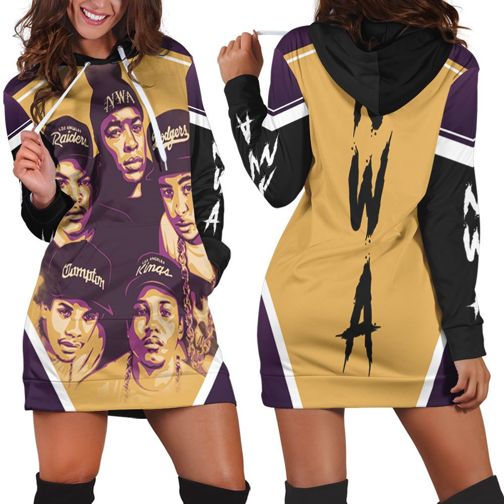 Nwa Legendary Rappers Hoodie Dress Sweater Dress Sweatshirt Dress