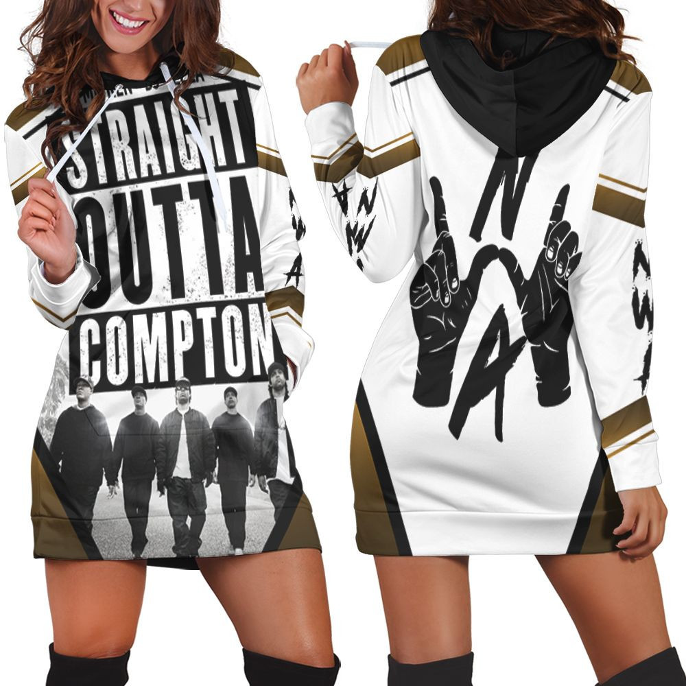 Nwa Straight Outta Compton Hoodie Dress Sweater Dress Sweatshirt Dress