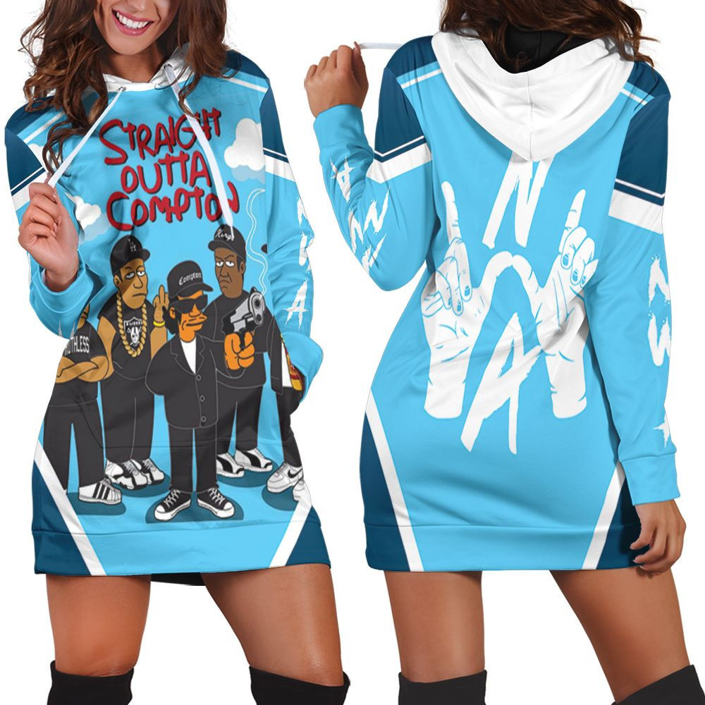 Nwa Straight Outta Compton The Simpson Style Hoodie Dress Sweater Dress Sweatshirt Dress