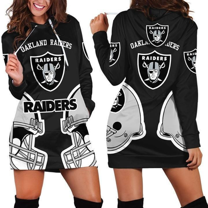 Oakland Raiders Fan 3d Hoodie Dress Sweater Dress