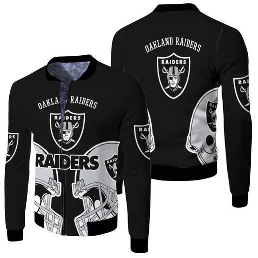 Oakland Raiders Fan Fleece Bomber Jacket