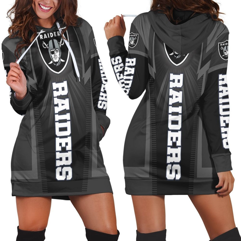 Oakland Raiders For Fans Hoodie Dress Sweater Dress Sweatshirt Dress