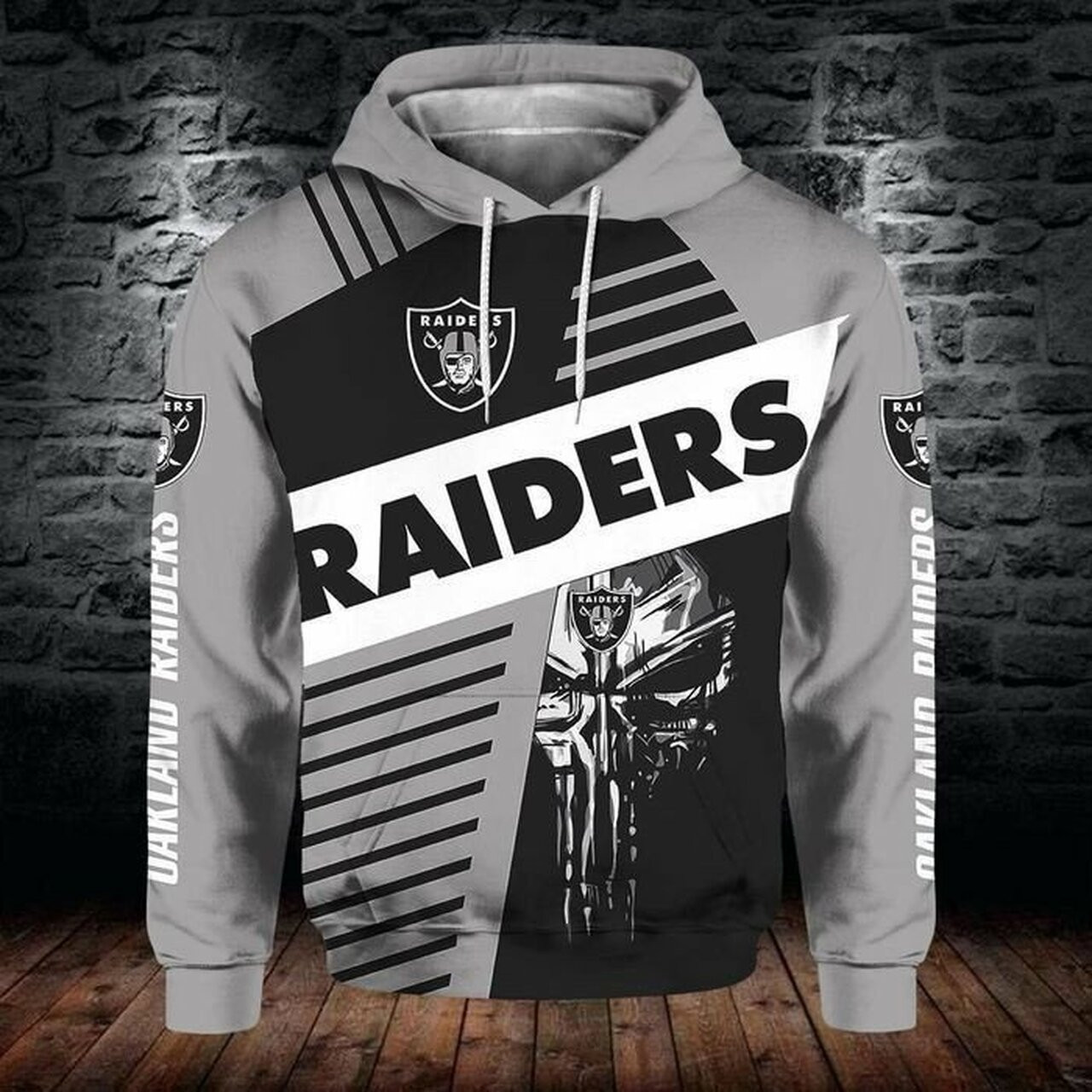 Oakland Raiders Hoodie Hooded Pocket Pullover Sweater Perfect Gift