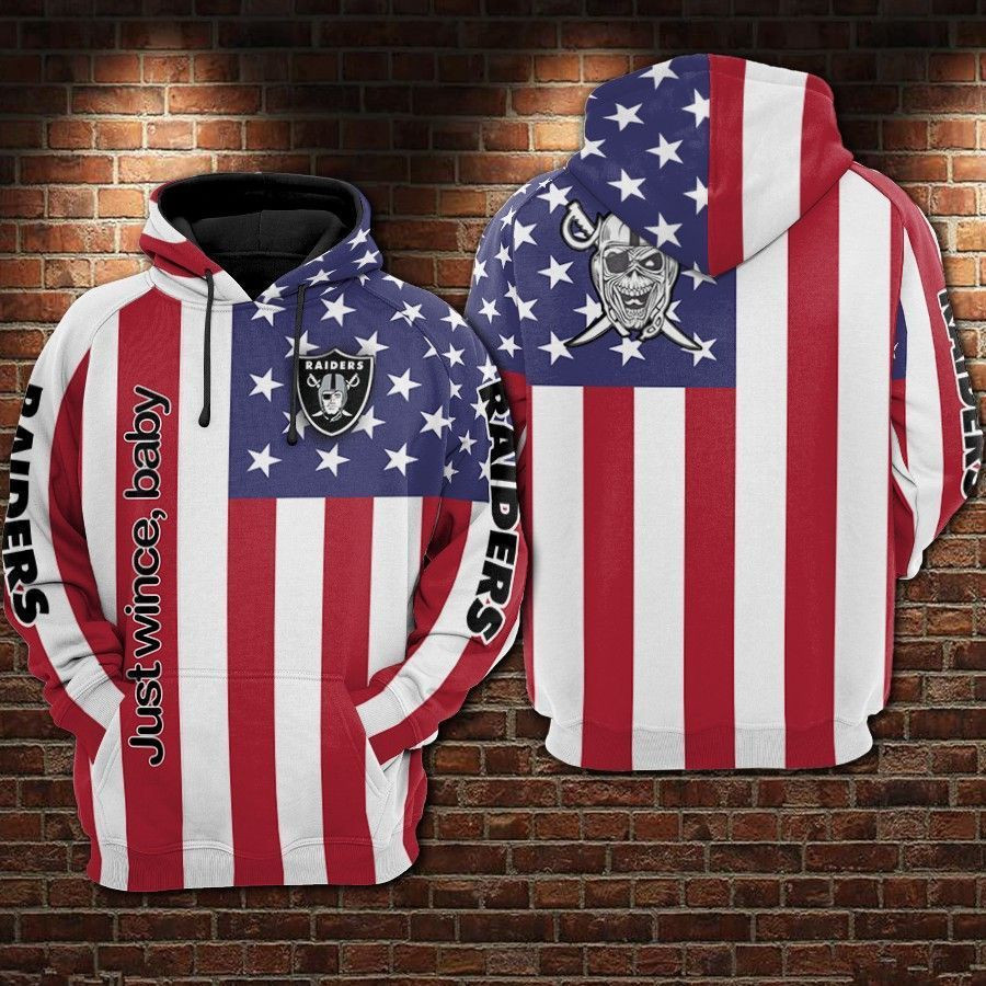 Oakland Raiders Ncaa Football Flag American 3D Hoodie For Men For Women Oakland Raiders All Over Printed Hoodie Oakland Raiders 3D Full Printing Shirt