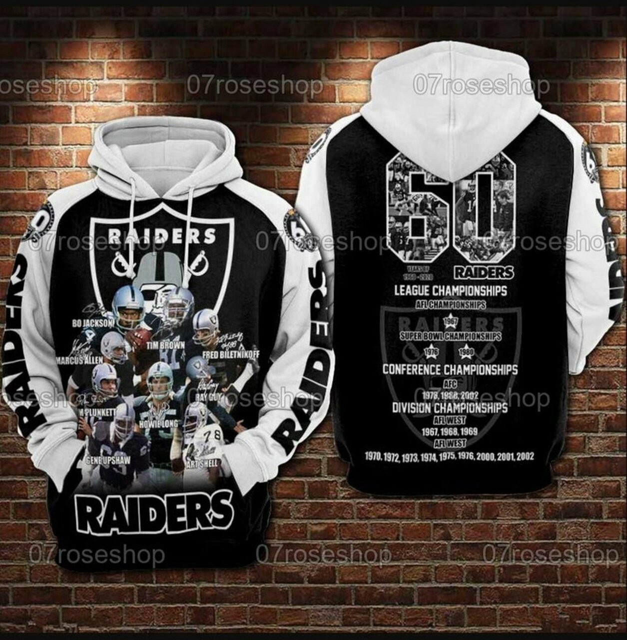 Oakland Raiders Nfl 3d All Over Printed Hoodie