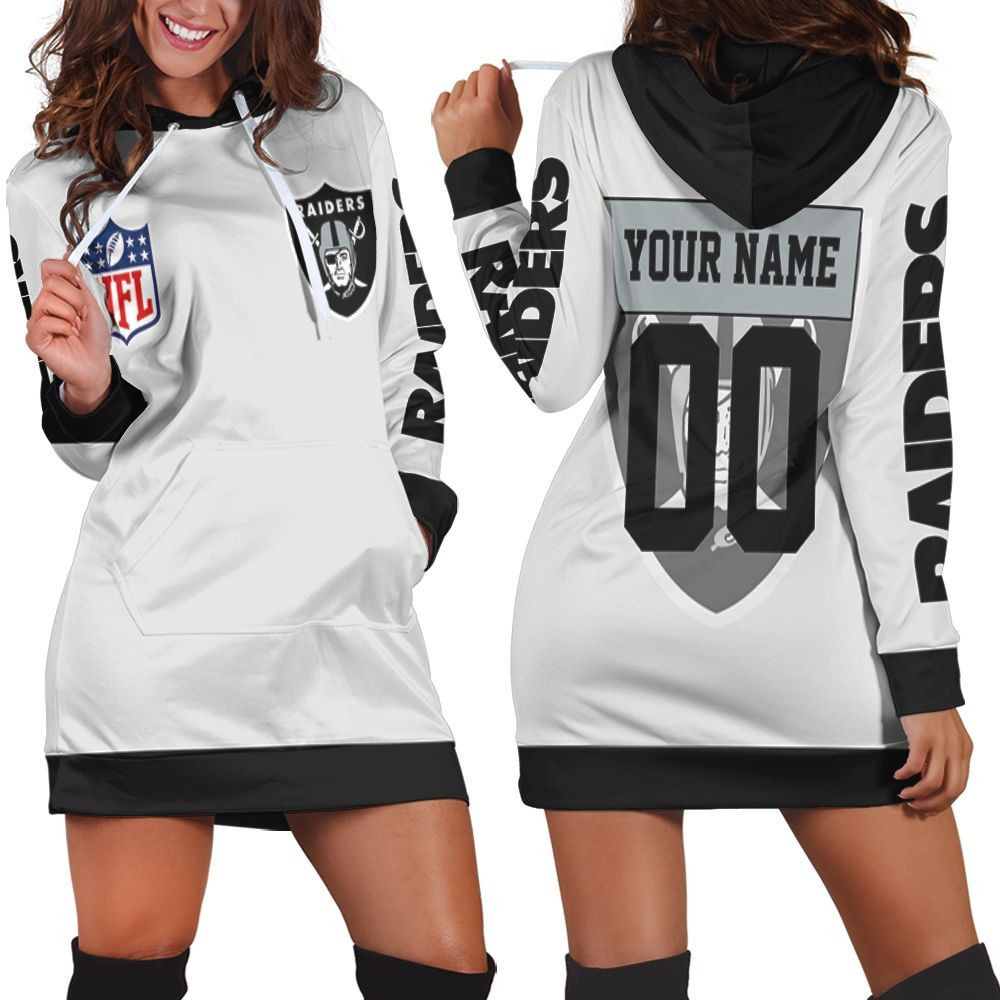 Oakland Raiders Nfl 3d Hoodie Dress Sweater Dress Sweatshirt Dress