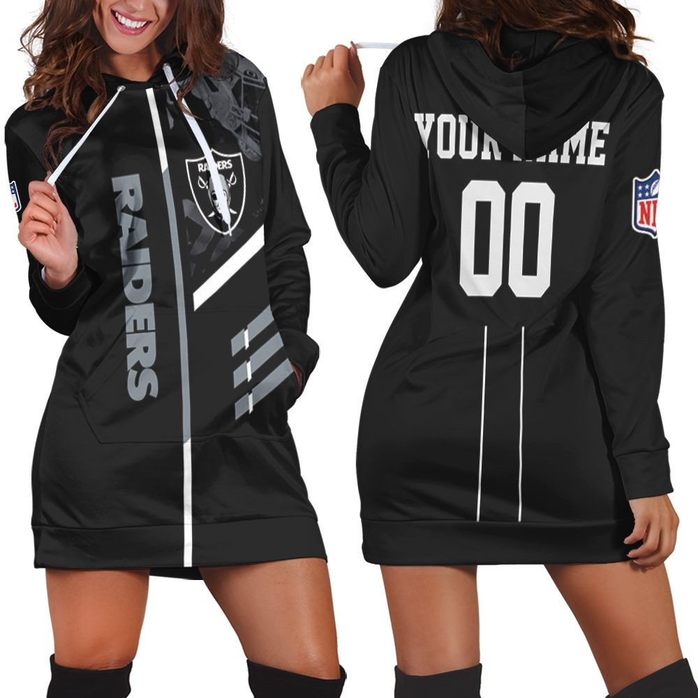 Oakland Raiders Nfl Go Raiders Personalized Hoodie Dress Sweater Dress Sweatshirt Dress