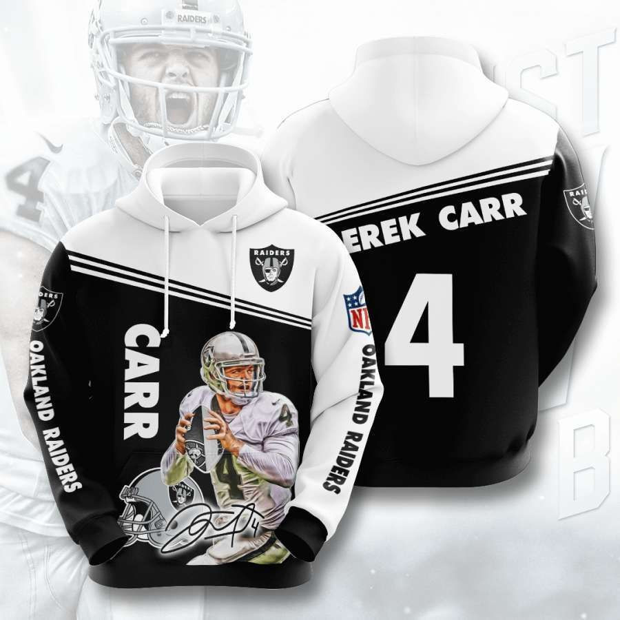 Oakland Raiders No1528 Custom Hoodie 3D All Over Print