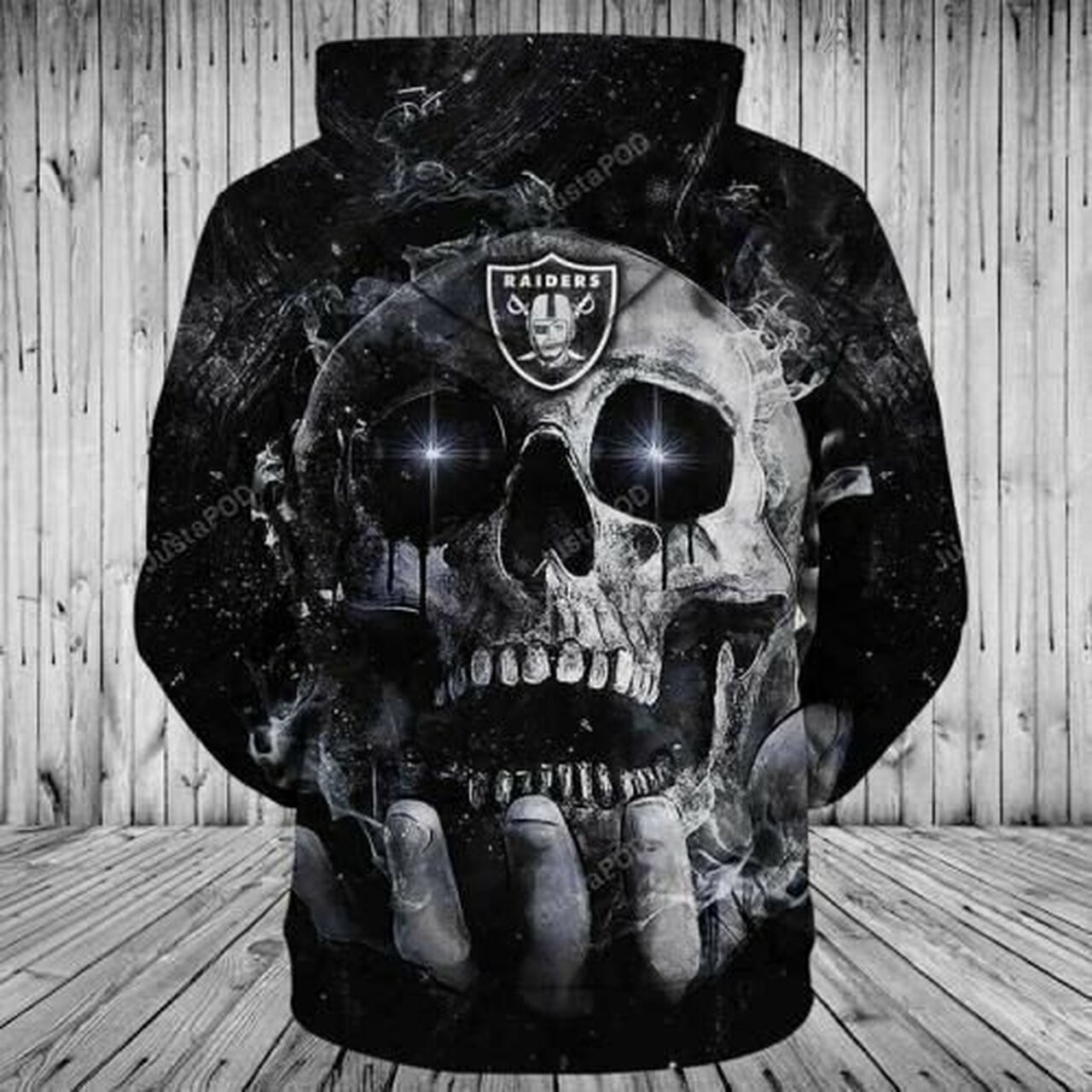 Oakland Raiders Skull For Unisex 3d All Over Print Hoodie