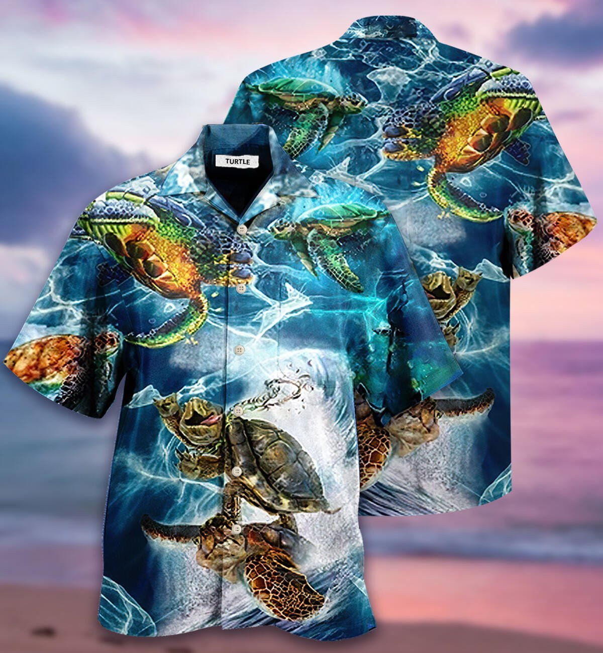 Ocean Turtle 3D All Over Printed Shirts Summer Aloha Shirt