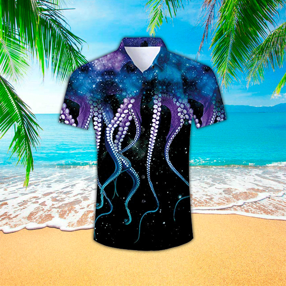 Octopus Hawaiian Shirt For Men Octopus Lover Gifts Shirt for Men and Women