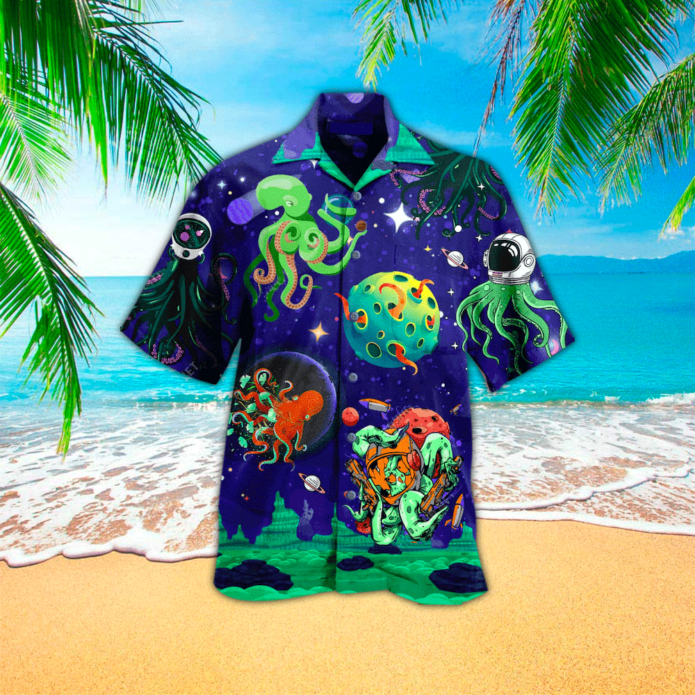 Octopus Hawaiian Shirt For Men Octopus Lover Gifts Shirt for Men and Women