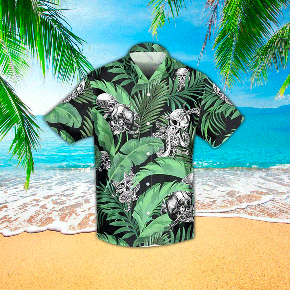 Octopus Hawaiian Shirt Mens Hawaiian Shirt For Octopus Lover Shirt for Men and Women