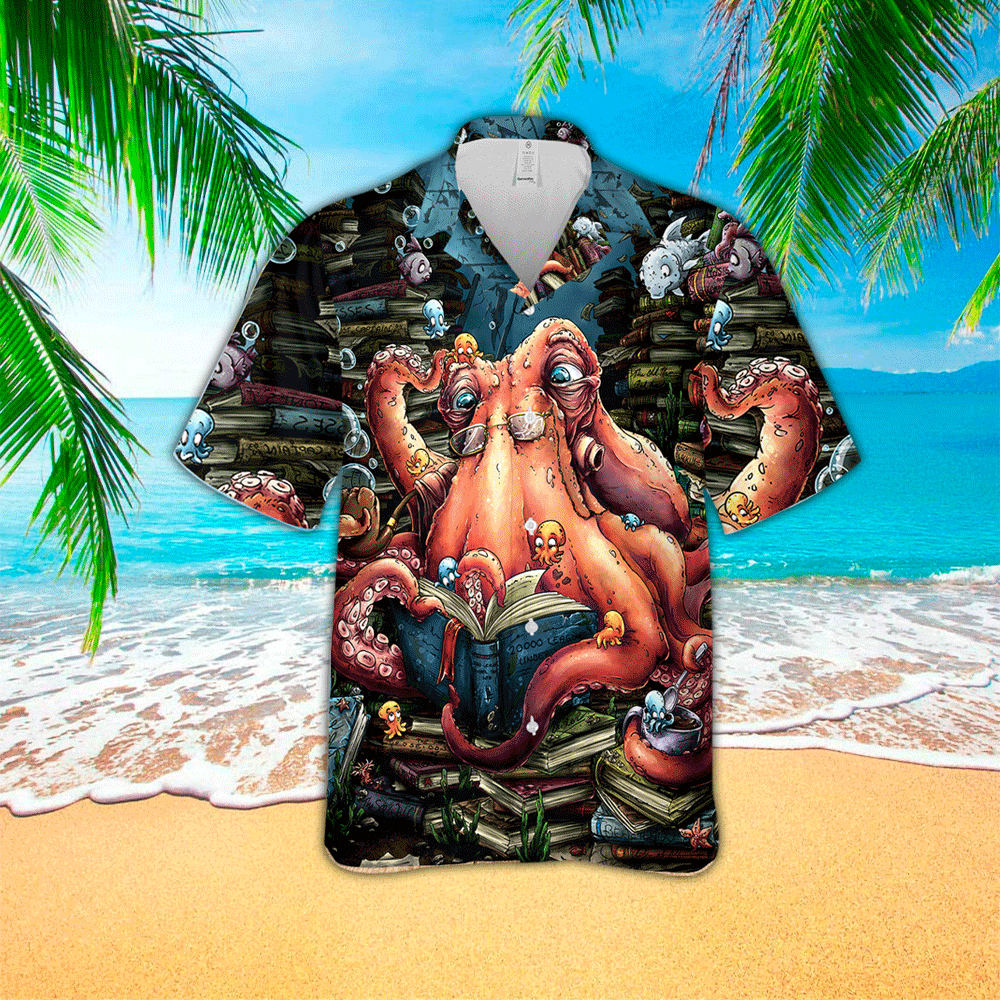 Octopus Hawaiian Shirt Mens Hawaiian Shirt For Octopus Lover Shirt for Men and Women