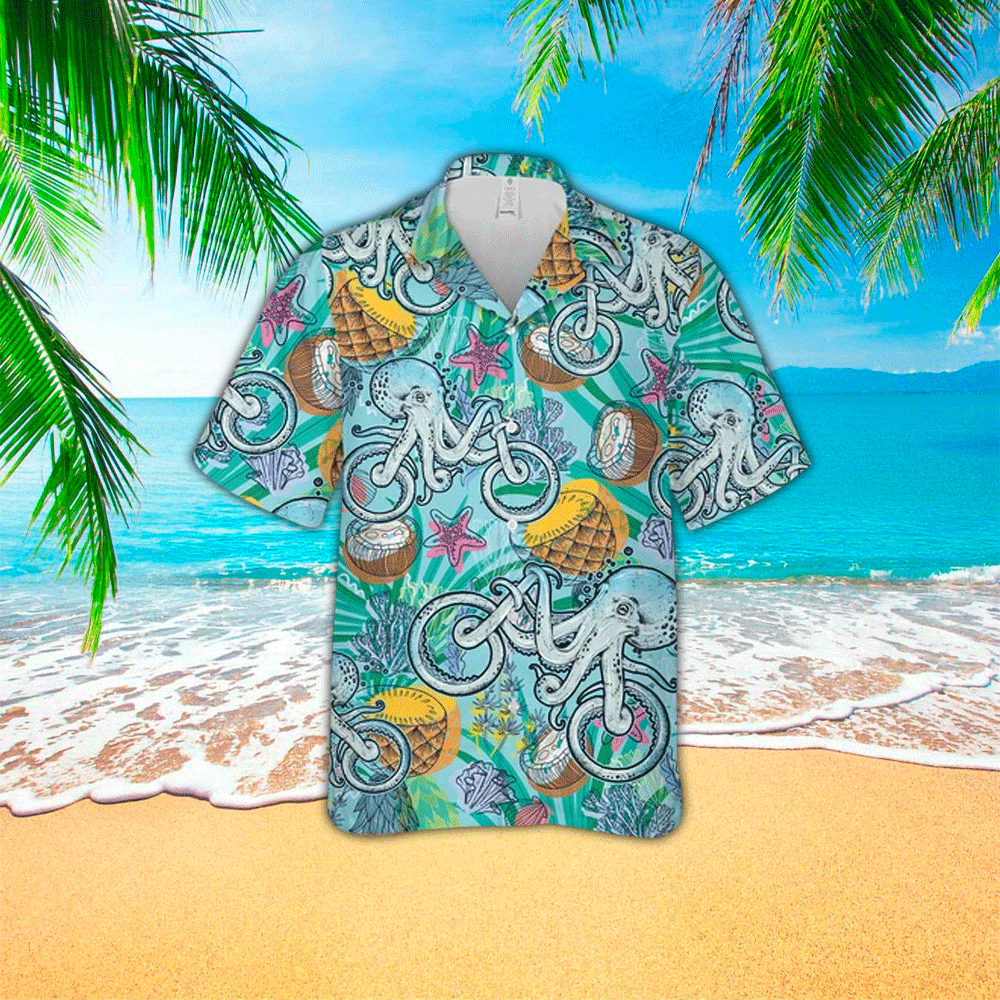 Octopus Hawaiian Shirt Mens Hawaiian Shirt For Octopus Lover Shirt for Men and Women